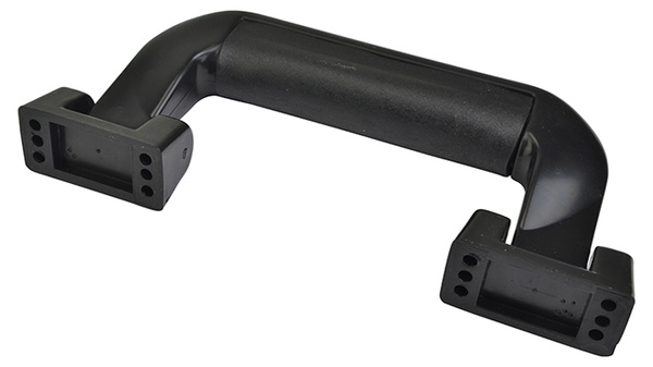 Plastic Handle Suitcase Style in Black